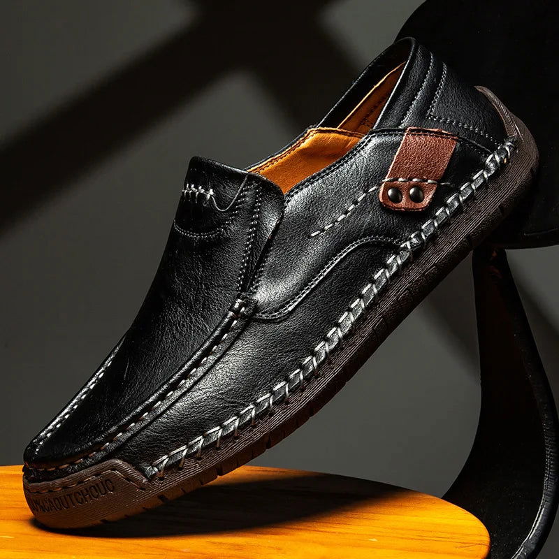 Mocassins Homme en Cuir - Finition Artisanale