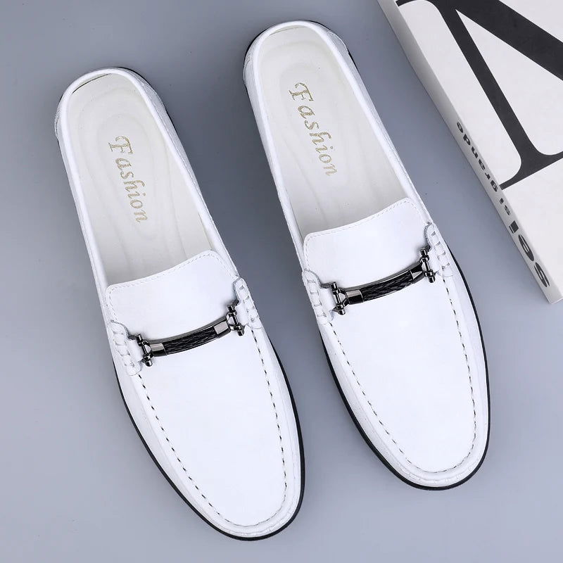 Mocassins Homme en Cuir Chic - Détail Métallique Raffiné