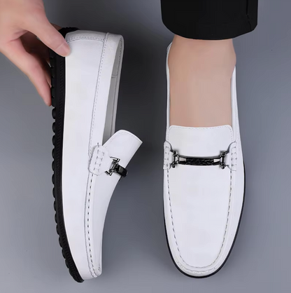 Mocassins Homme en Cuir Chic - Détail Métallique Raffiné