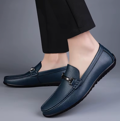 Mocassins Homme en Cuir Chic - Détail Métallique Raffiné