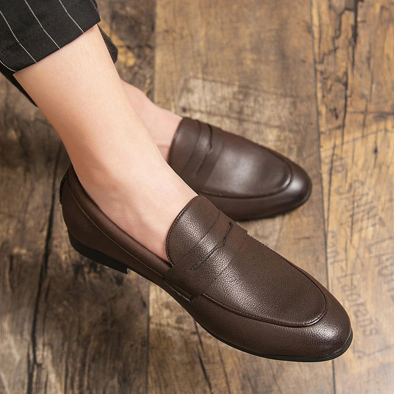 Mocassins Homme en Cuir Grainé - Confort et Style