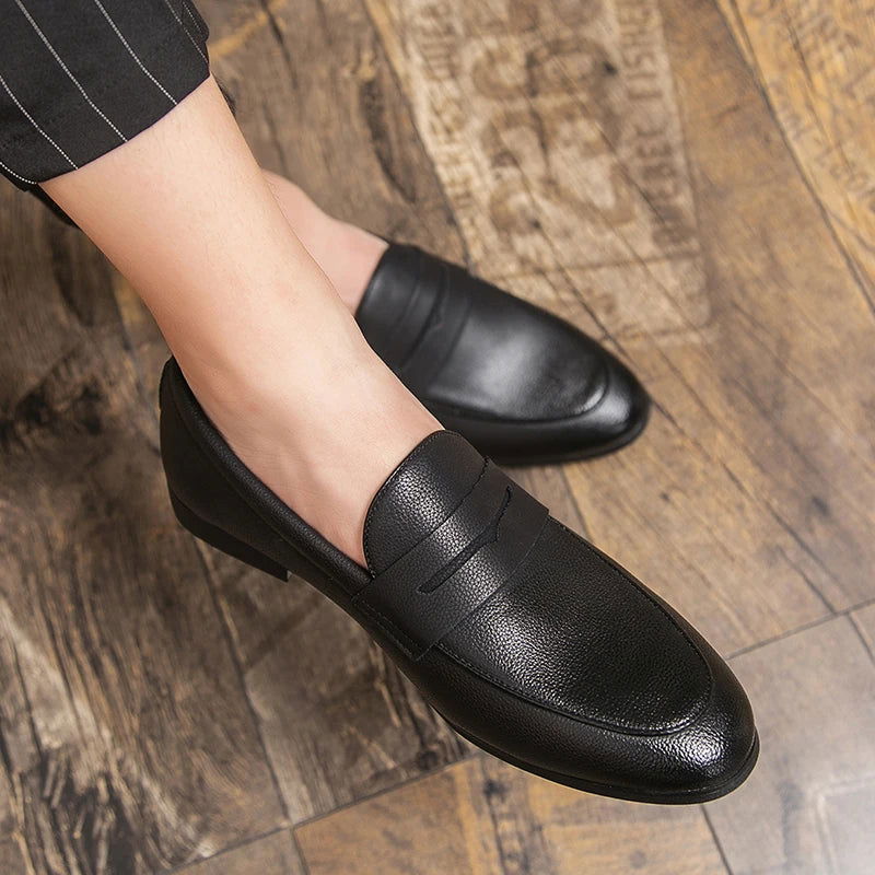 Mocassins Homme en Cuir Grainé - Confort et Style