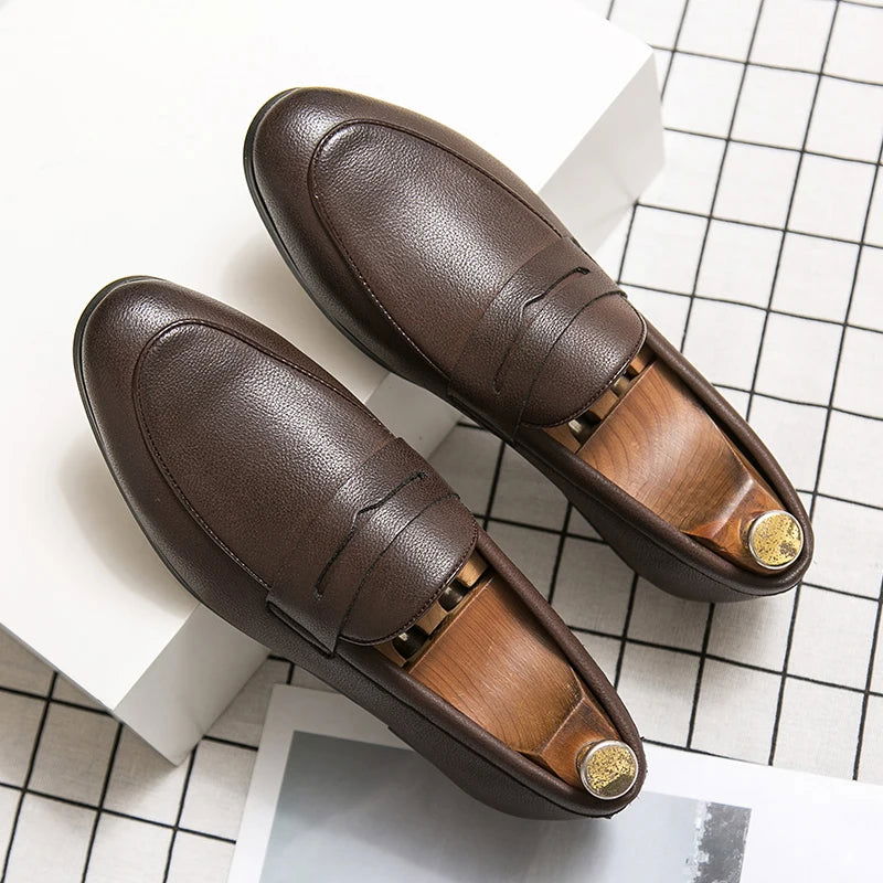Mocassins Homme en Cuir Grainé - Confort et Style