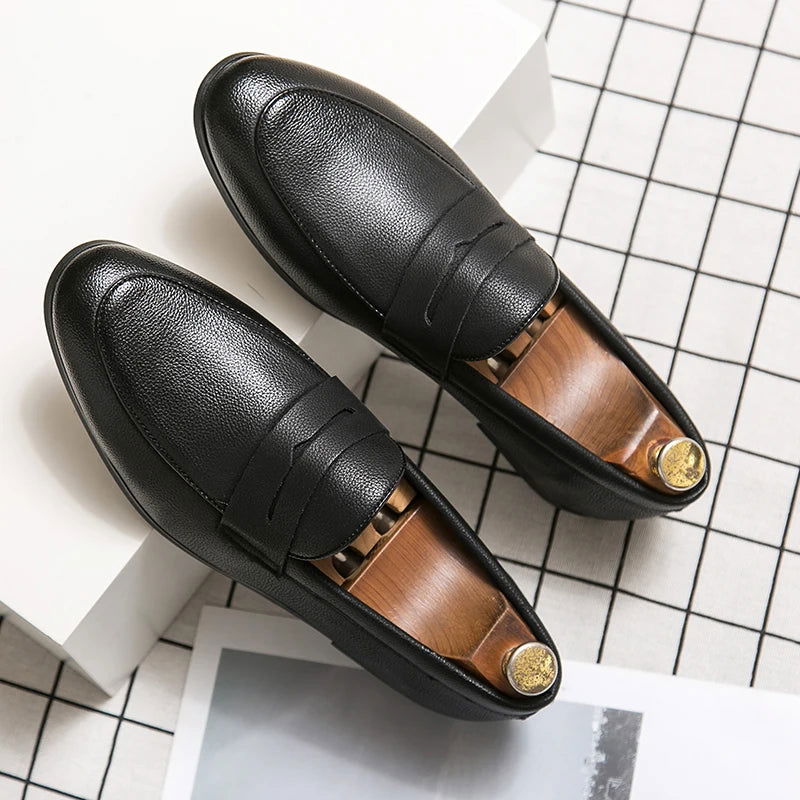 Mocassins Homme en Cuir Grainé - Confort et Style