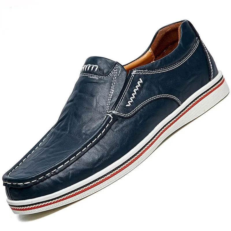 Mocassins Homme en Cuir Sportif Classe
