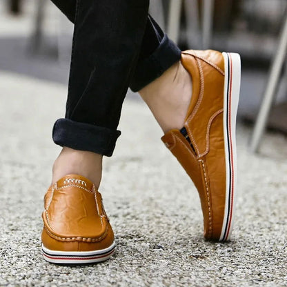 Mocassins Homme en Cuir Sportif Classe