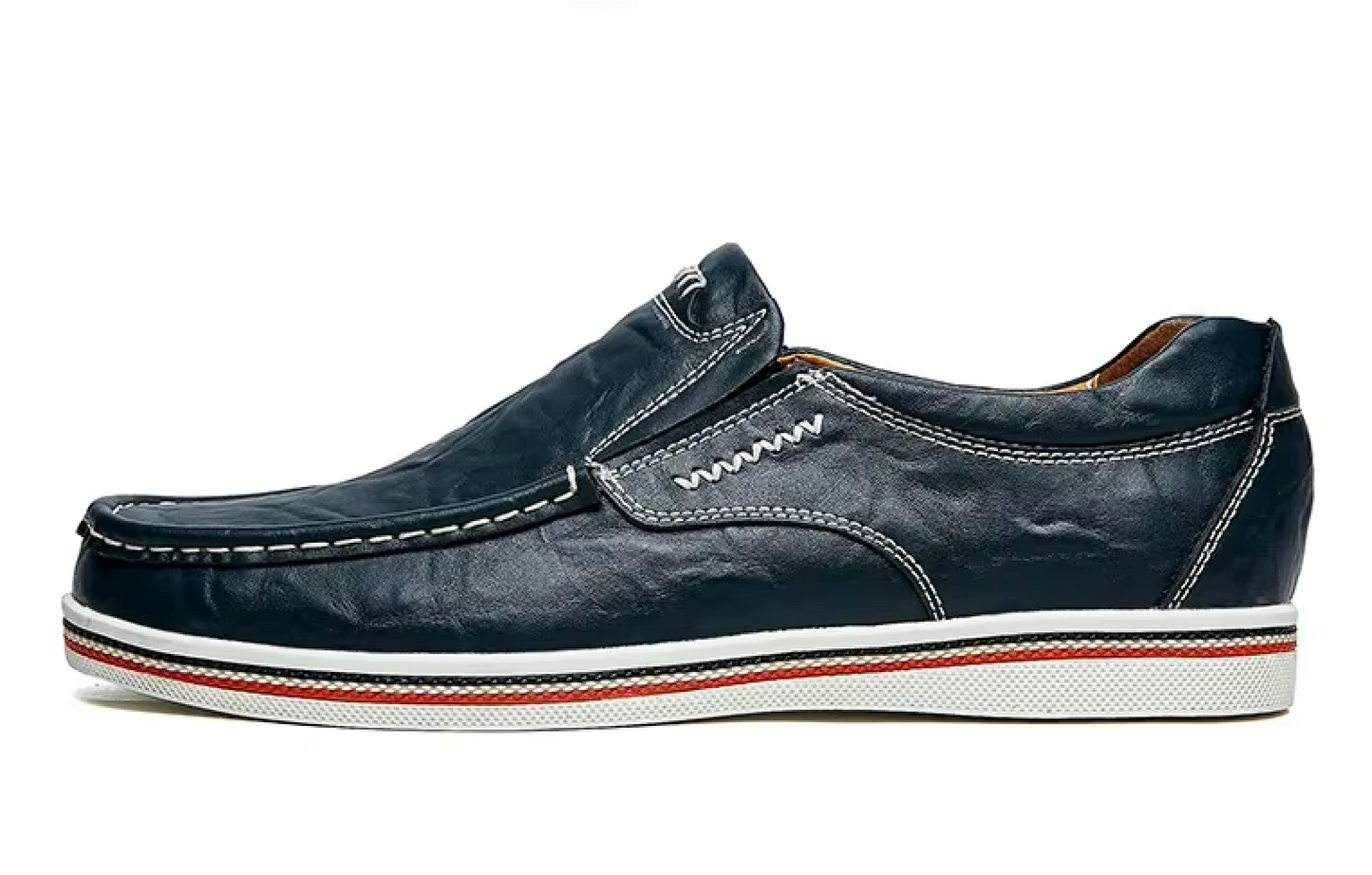 Mocassins Homme en Cuir Sportif Classe