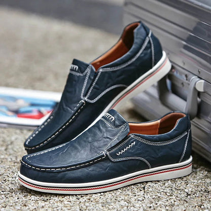 Mocassins Homme en Cuir Sportif Classe