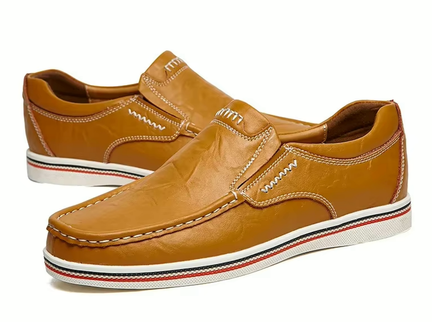 Mocassins Homme en Cuir Sportif Classe