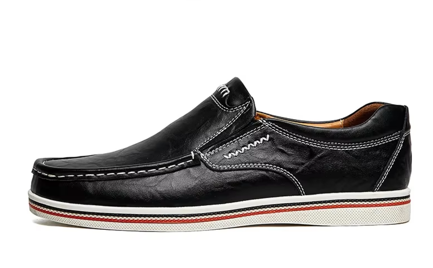 Mocassins Homme en Cuir Sportif Classe