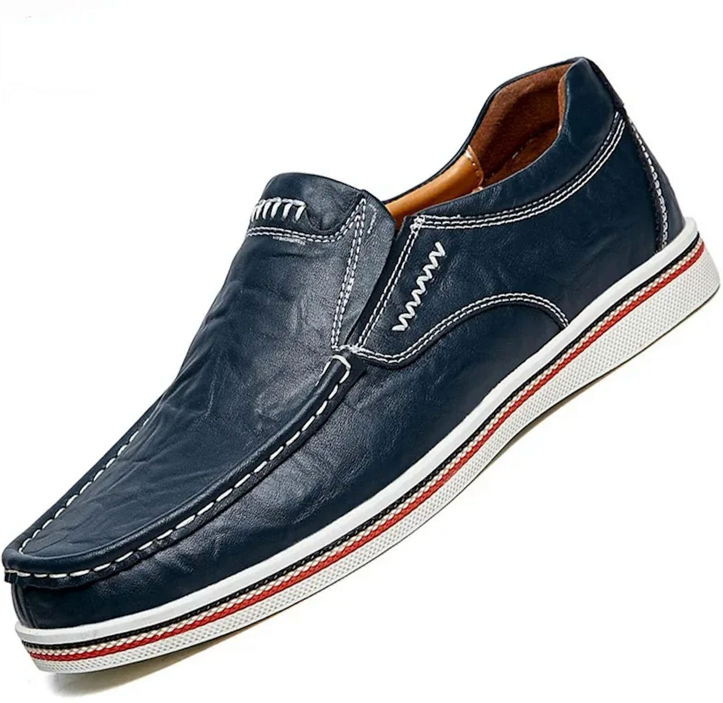 Mocassins Homme en Cuir Sportif Classe