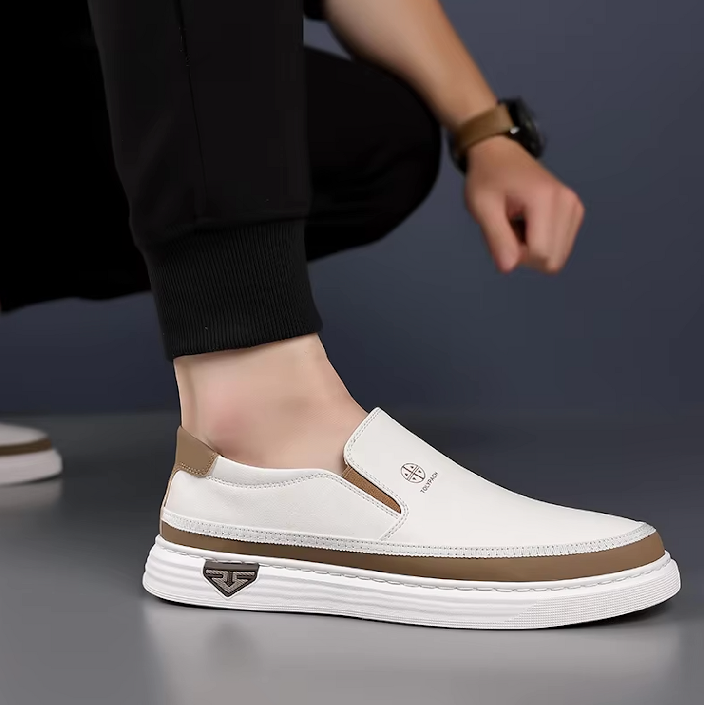 Mocassins Homme en Cuir Sportwear