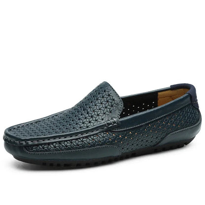Mocassins Homme en Cuir Tressé - Confort et Polyvalence