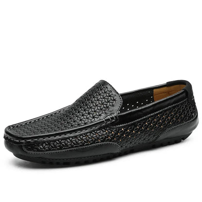 Mocassins Homme en Cuir Tressé - Confort et Polyvalence