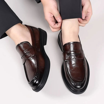 Mocassins Homme en Cuir Verni