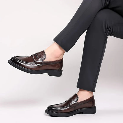 Mocassins Homme en Cuir Verni