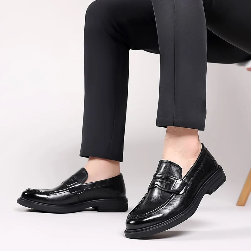 Mocassins Homme en Cuir Verni