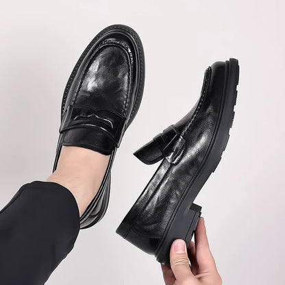 Mocassins Homme en Cuir Verni