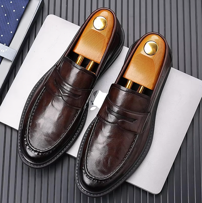 Mocassins Homme en Cuir Verni