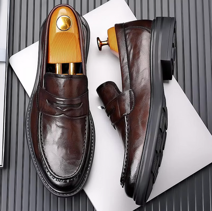 Mocassins Homme en Cuir Verni