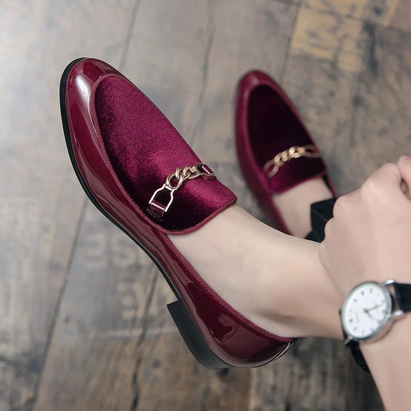Mocassins Homme en Cuir Verni - Chic & Confort