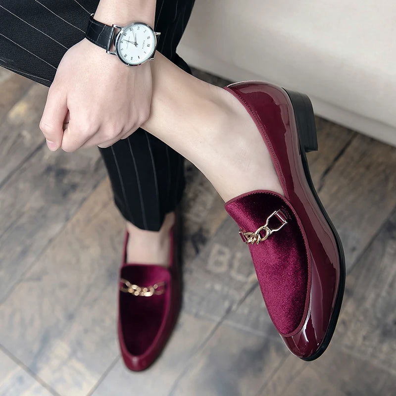 Mocassins Homme en Cuir Verni - Chic & Confort