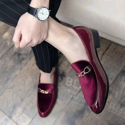 Mocassins Homme en Cuir Verni - Chic & Confort