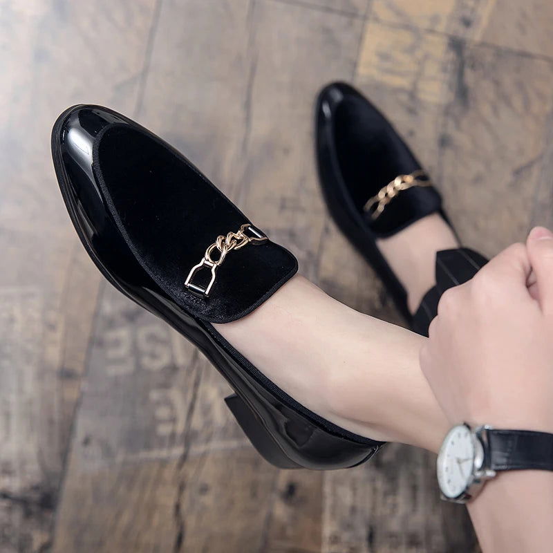 Mocassins Homme en Cuir Verni - Chic & Confort
