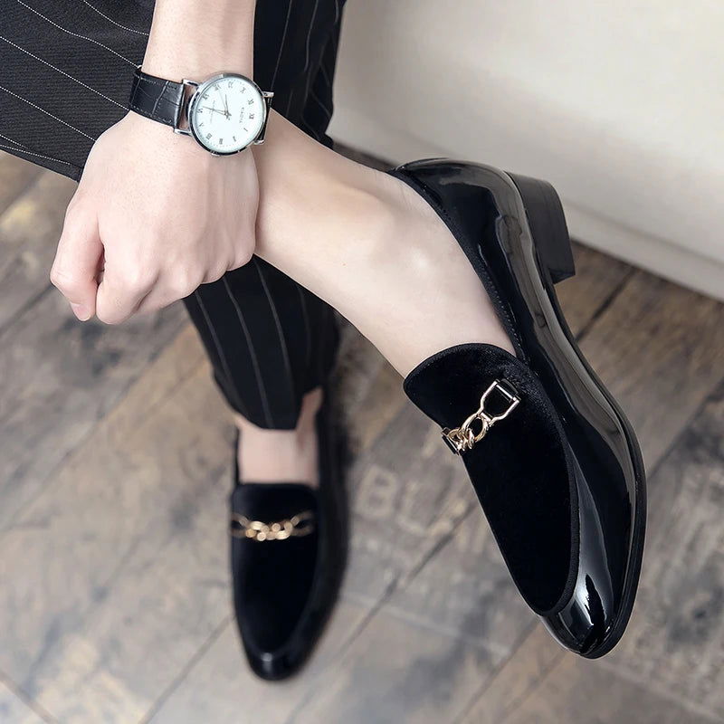 Mocassins Homme en Cuir Verni - Chic & Confort