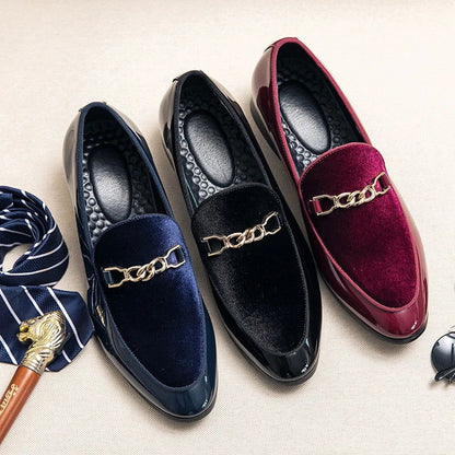 Mocassins Homme en Cuir Verni - Chic & Confort