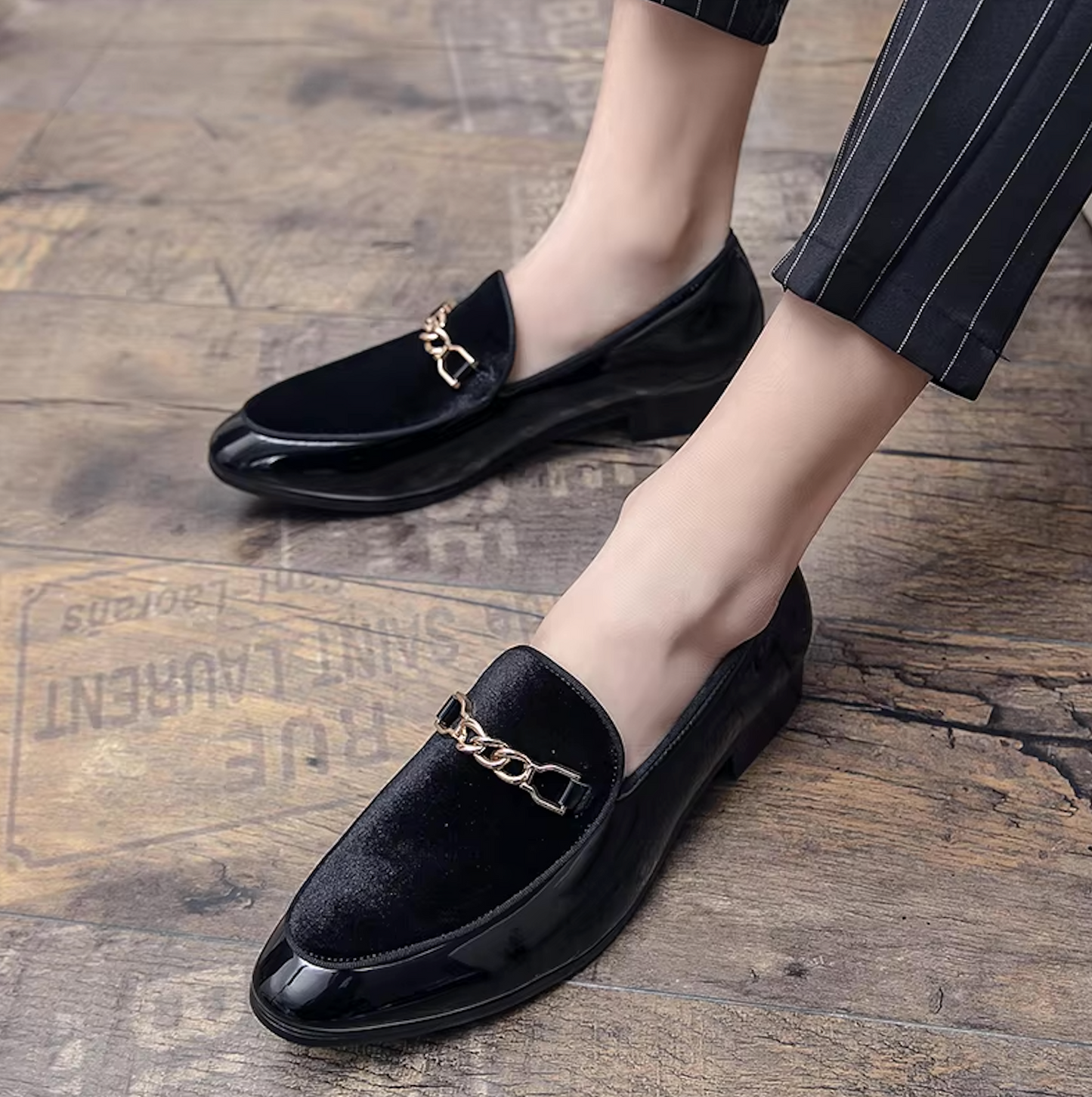 Mocassins Homme en Cuir Verni - Chic & Confort