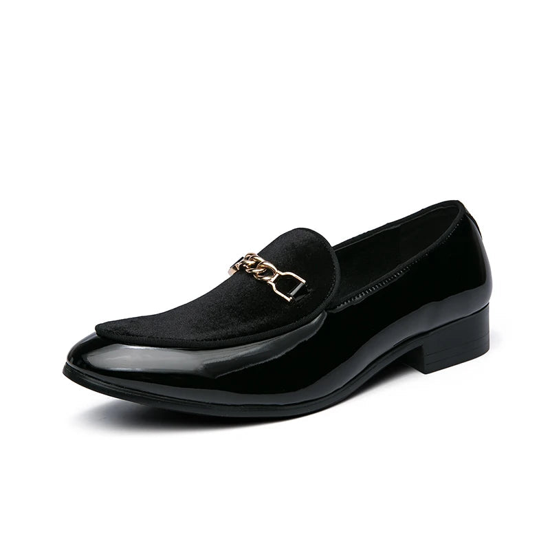 Mocassins Homme en Cuir Verni - Chic & Confort