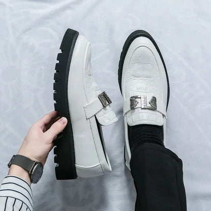 Mocassins Homme en Cuir Verni - Style Audacieux & Confortable