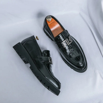 Mocassins Homme en Cuir Verni - Style Audacieux & Confortable