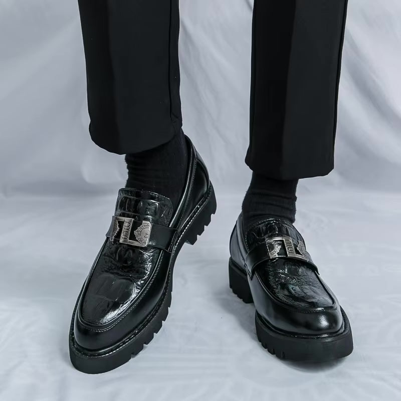 Mocassins Homme en Cuir Verni - Style Audacieux & Confortable