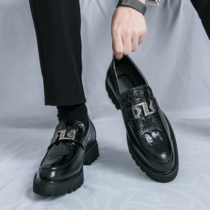 Mocassins Homme en Cuir Verni - Style Audacieux & Confortable