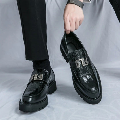 Mocassins Homme en Cuir Verni - Style Audacieux & Confortable