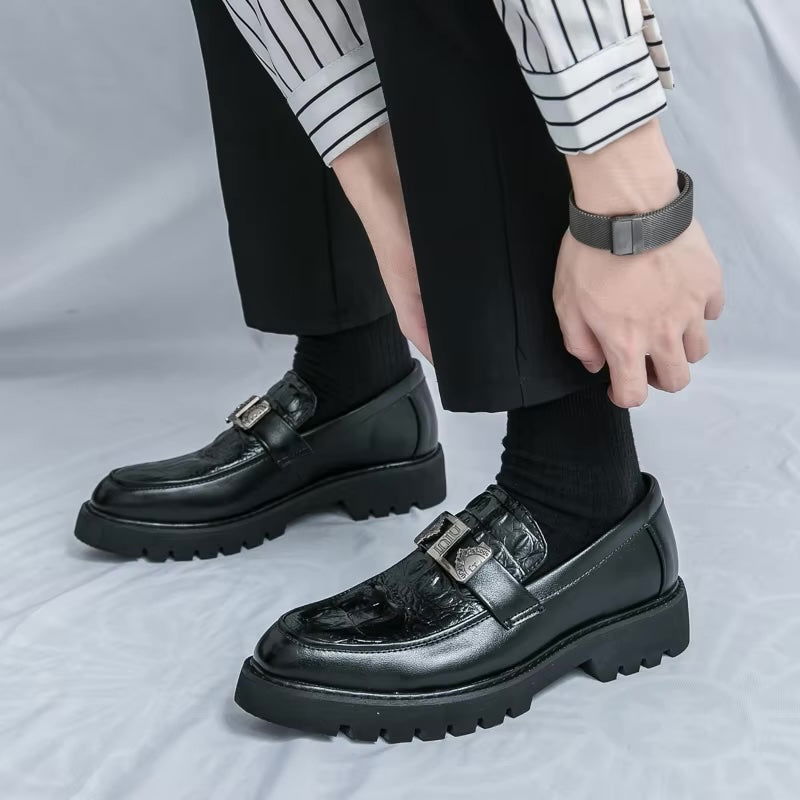 Mocassins Homme en Cuir Verni - Style Audacieux & Confortable