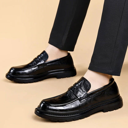 Mocassins Homme en Cuir Verni - Style Moderne et Confort