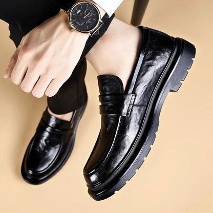 Mocassins Homme en Cuir Verni - Style Moderne et Confort