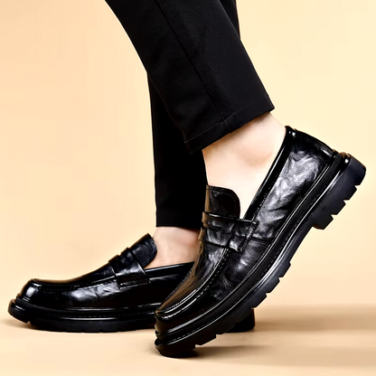 Mocassins Homme en Cuir Verni - Style Moderne et Confort