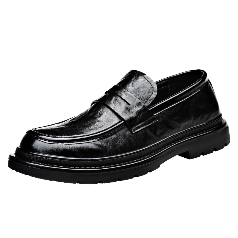 Mocassins Homme en Cuir Verni - Style Moderne et Confort