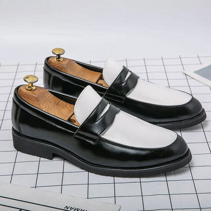 Mocassins Homme en Cuir Verni - Style Vintage et Raffiné