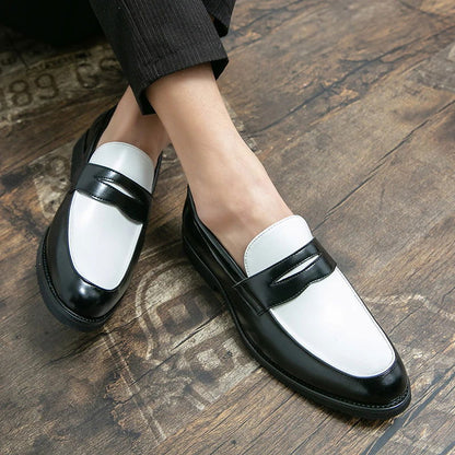 Mocassins Homme en Cuir Verni - Style Vintage et Raffiné