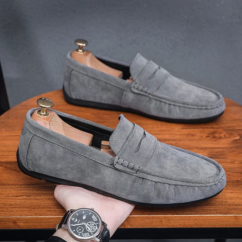 Mocassins Homme en Daim - Confort et Sobriété