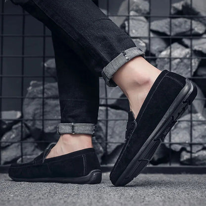 Mocassins Homme en Daim - Confort et Sobriété