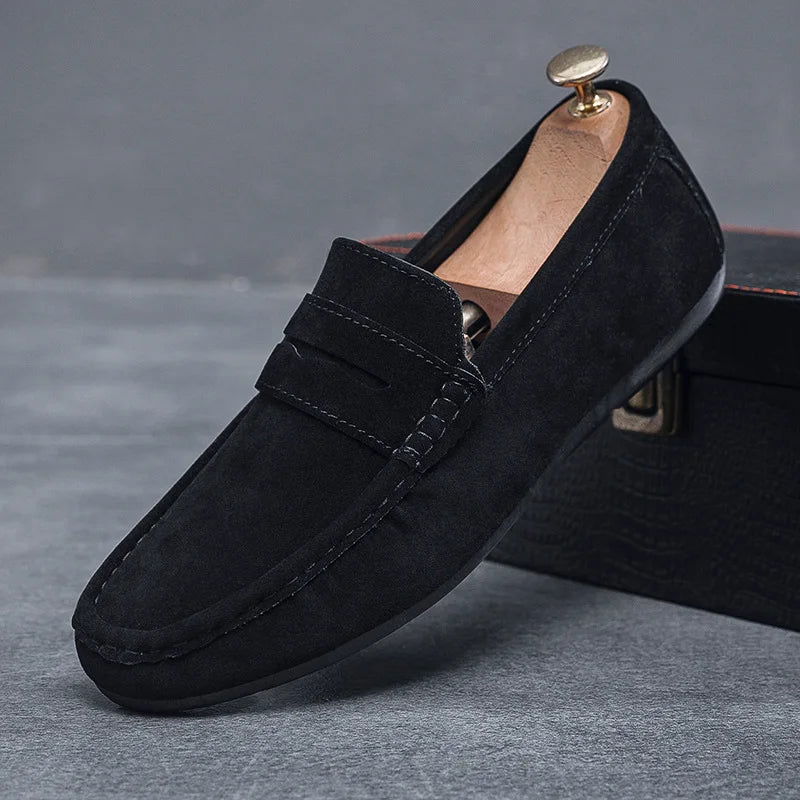 Mocassins Homme en Daim - Confort et Sobriété