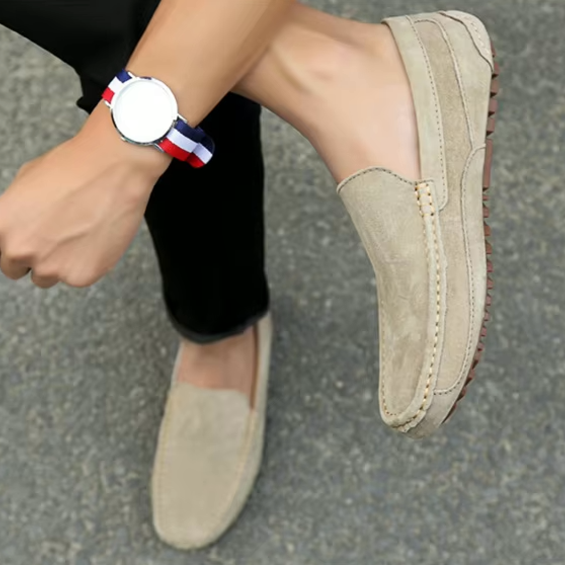 Mocassins Homme en Daim - Simplicité et Confort