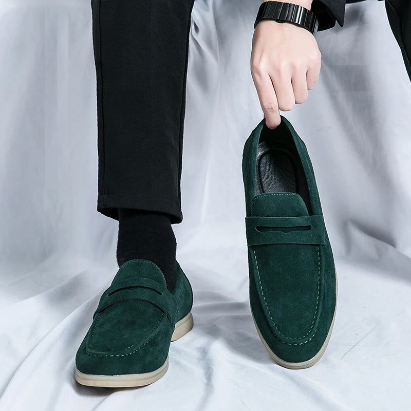 Mocassins Homme en Daim - Style Raffiné