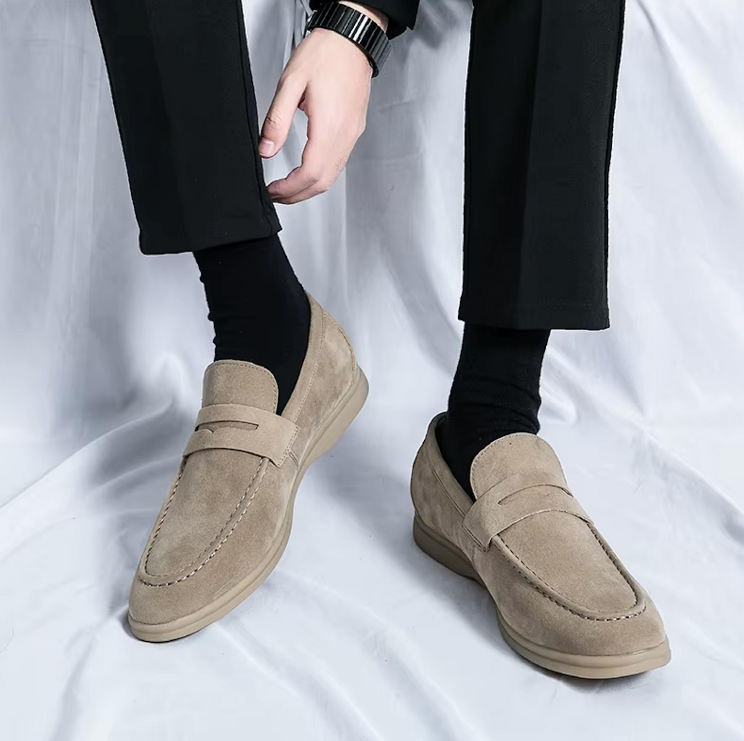 Mocassins Homme en Daim - Style Raffiné